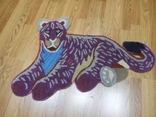 Tibetan Liones Rug Shape Handmade Kids Boho Rug Aesthetic Rug 2x3 Ft