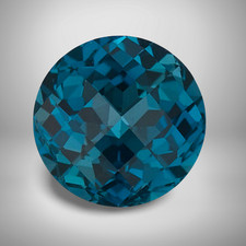 London Blue Topaz Round Cut Gemstone 0.15 Cts - 3 mm Calibrated Loose Gem