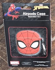 Marvel SPIDER-MAN Airpods Case Generation 1  2 with Clip MSG045A-FB24