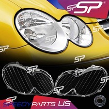 2004-2009 Headlamp Lens Cover Pair Clk280 Clk320 Clk350 Clk500 For Mercedes-benz