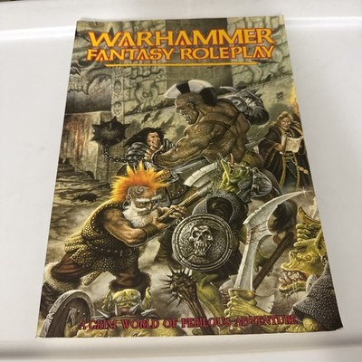 Games Workshop Warhammer Fantasy Roleplay Rulebook 1986 Grim World Adventure SC