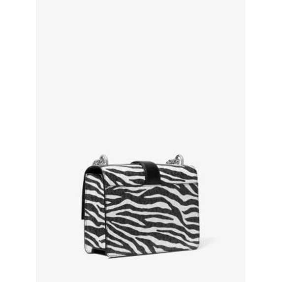 Michael Kors Greenwich Small Animal Print Logo Crossbody - Black- NWT - Image 2 of 4