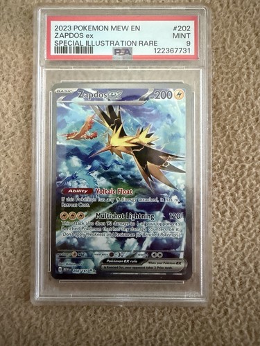 2023 Pokémon 151 Zapdos ex Special Illustration Rare (#202/165) PSA 9