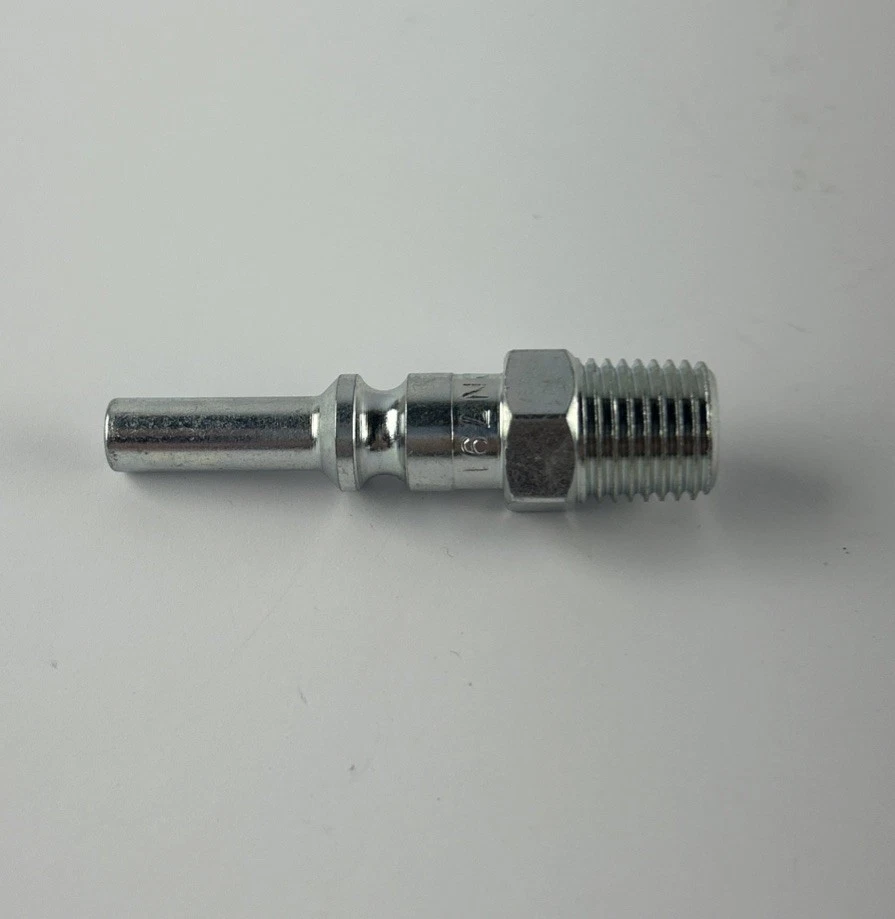 Milton 791 L-Style Air Hose Plug 1/4” MNPT Steel Pack of 10 photo 2