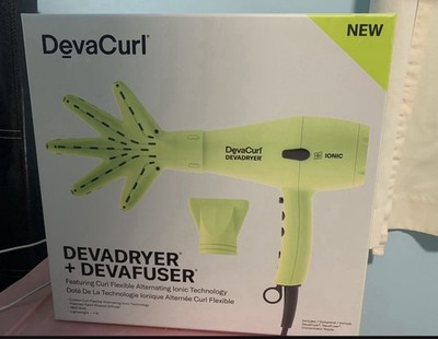 Professional Blow Dryer DevaCurl DevaDryer + DevaFuser Lime Green Brand New