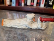 NICE 1930s MANOIL 100 M126 LEAD DIME STORE G.I. SOLDIER FINN MACHINE GUNNER