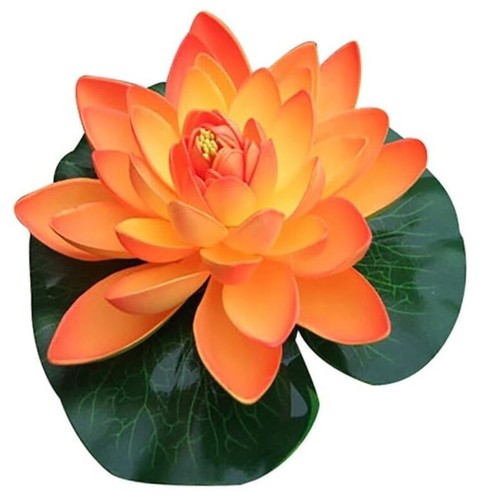 Frogued Lotus Flowers Water Lilies Pool Pond Accessories,Decor,Lotus with Lily