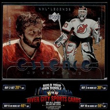2000-01 Upper Deck Legends Martin Brodeur/Bernie Parent Essence Game #EG5