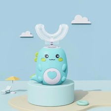 Kids U-Shaped Electric Toothbrush Brush Head Waterproof Rechargeable Automatic