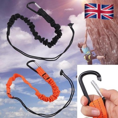 Elastisches Sicherheitsseil Sicherheit Gummiseil Werkzeug Schlüsselband zum Klettern Arbeiten UK