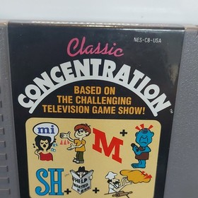 Classic Concentration NES Nintendo 