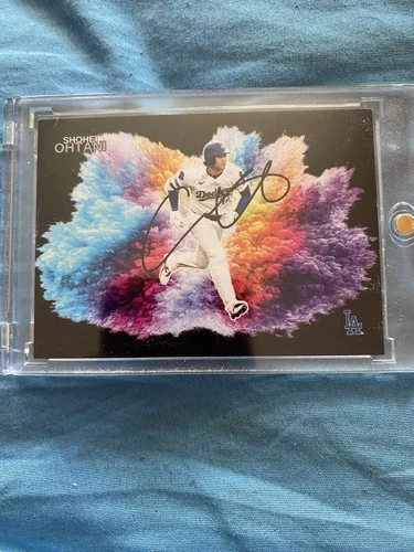 CUSTOM ART CARD Shohei Ohtani Los Angeles Dodgers Lithograph