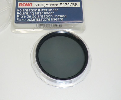 Rowi Pol-Filter linear 58x0,75 mm ES 9171/58  FFi0114e