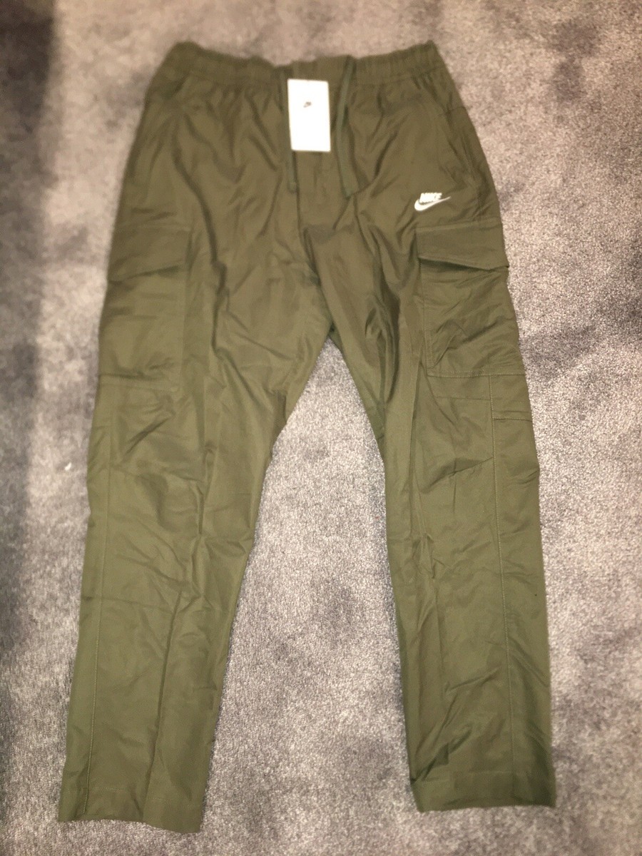 nike woven cargo pants green