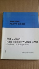 KOMATSU FORKLIFT PARTS BOOK 55D  60D 3 STAGE MAST