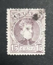 1901-1905 ESPAÑA Edifil 245 Alfonso XIII Tipo Cadete (Usado)