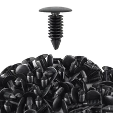 100pcs 8mm Bumper Clips Auto Car Hole Plastic Rivets Fastener Fender Push Pin