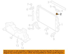 FIAT OEM 17-20 124 Spider Radiator Components-Radiator Assy Insulator 68313841AA