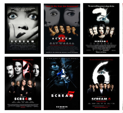 Horrorfilm Schrei POSTER OPTIONEN A3 A4 WANDBILD KAUFEN SIE 1 ERHALTEN SIE 2 GRATIS POSTER