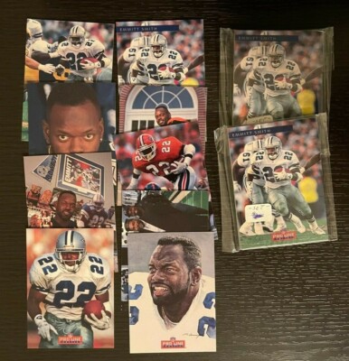 1992 Pro Line Profiles Emmitt Smith 3 sets Dallas Cowboys