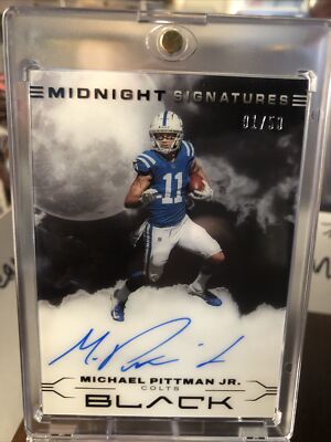 Michael Pittman Jr. Black Midnight Signatures On-Card Auto