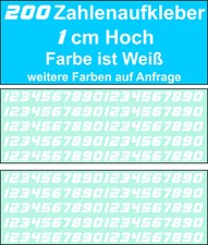 200 Stück Zahlen Aufkleber - Plott Aufkleber...