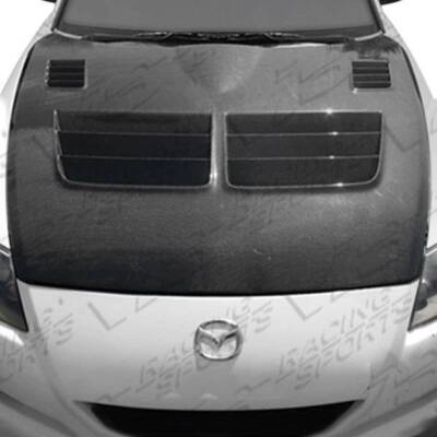 Carbon Fiber Hood Razor For 04-11 2dr Mazda RX8