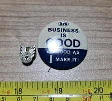 Vintage B. F. Goodrich & Silvertown Safety League Tire Advertising Metal Pin Lot