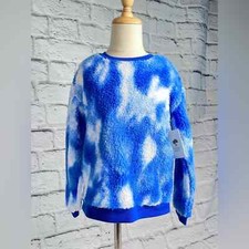 Tucker Tate girls blue pullover sweatshirt tie dye new size 6