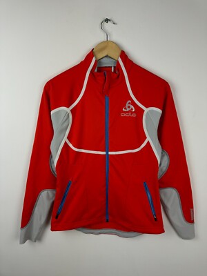 Odlo Windbreaker Jacket Size Small Orange Women's 