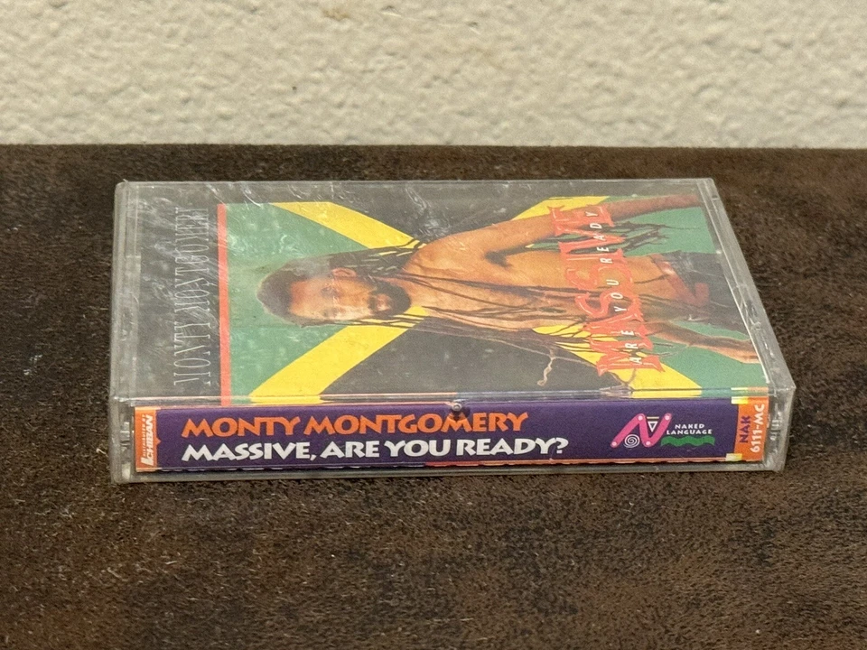 Rare! Monty Montgomery - Massive, Are You Ready? Raggae Cassette 1990 SEALED - Image 2 of 4