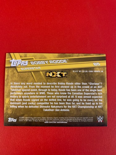 2017 Topps WWE Base #1-200 Rc's, Superstars, Legends, NXT 1st Rc's - You Pick - Picture 135 of 405