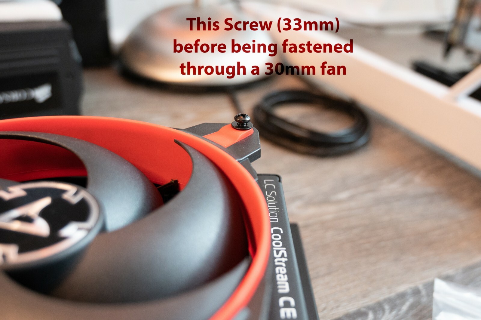 Screw set radiator fan mounting kit ( 632 UNC 33mm ) for Corsair