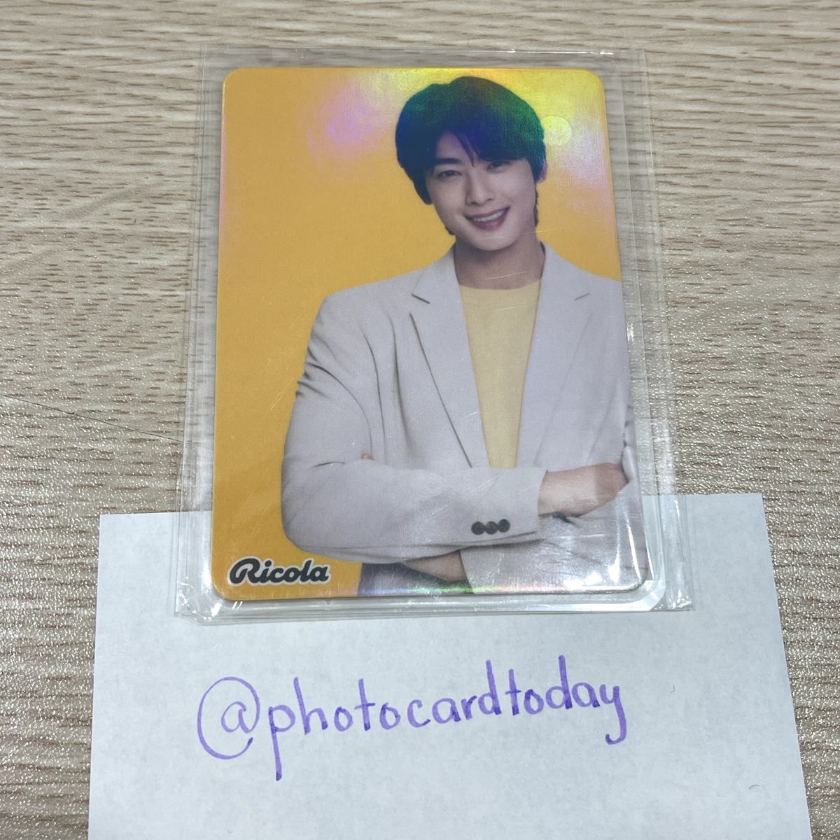 ASTRO - CHA EUN WOO X RICOLA CANDY SPECIAL PHOTOCARD OFFICIAL | eBay