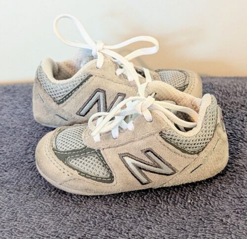 New Balance 990v5 Crib Grey Suede Size 2C CC990GL5 Sneakers Lace Up Soft Bottom