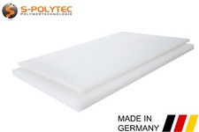 Kunststoffplatte PE - HD | WEIß NATUR | Polyethylen Platte | TOP QUALITÄT