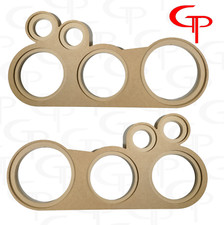 GP Flush Mount 8"  two 6.5"  two Super Tweeter Door Pod Baffle Speaker rings