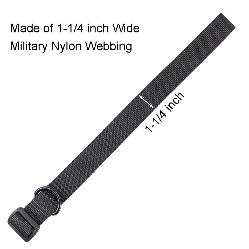 Tactical Gun Sling Adjustable Rifle Sling 1.25 Inch Nylon Strap with D Ring Loop - Image 3 of 4