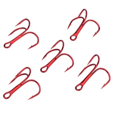 100pcs/lot Red Fishing Hook 2# 4# 6# 8# 10# High Carbon Steel Barbed Hook Tackle