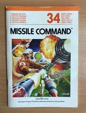 MISSILE COMMAND - ATARI 2600 Instruction manual