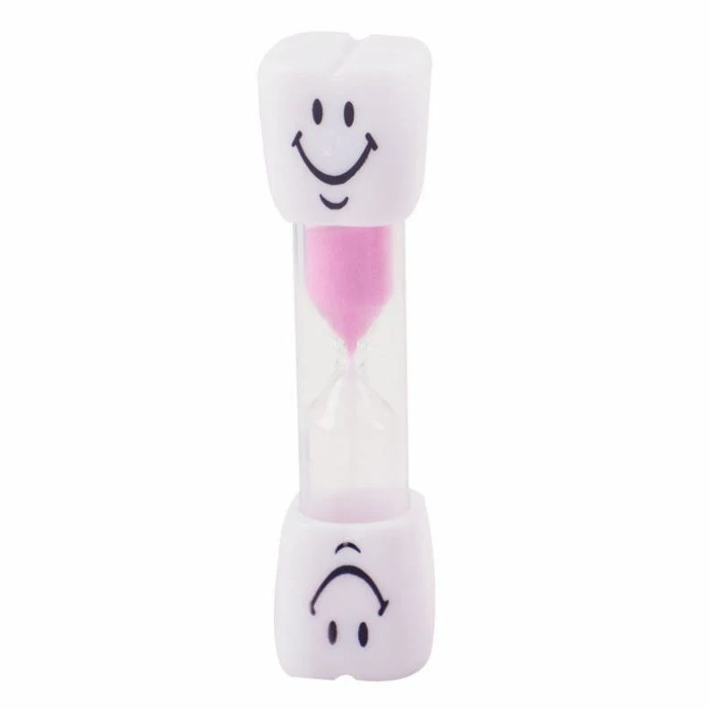 Clessidra per bambini durata due minuti Spazzolatura Denti con sabbia Rosa Timer - Immagine 2 di 3