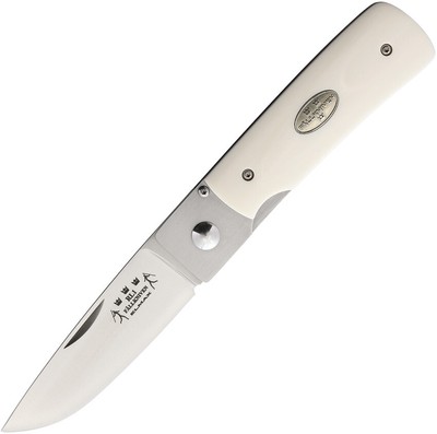 Fallkniven R1 Linerlock White Elforyn Folding Elmax Steel Pocket Knife RL1EY