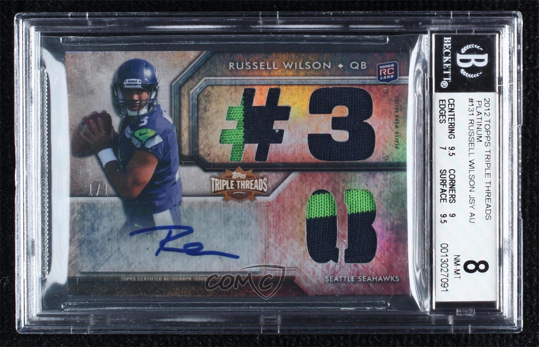 Russell Wilson Topps Rookie Patch #RPRW Base