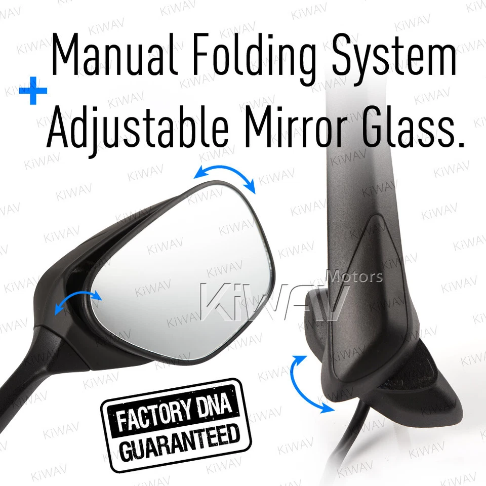 OEM spec black LED mirror fits Suzuki GSX-R600 11'-16 GSX-R750 11'-16' PAIR ε - Image 4 of 4