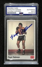 Floyd Patterson Signed/Auto 1991 AW Sports Boxing Card #124 PSA/DNA 194845