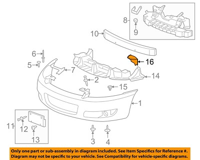 Chevrolet GM OEM 06-11 Impala Front Bumper Grille Grill-Deflector ...
