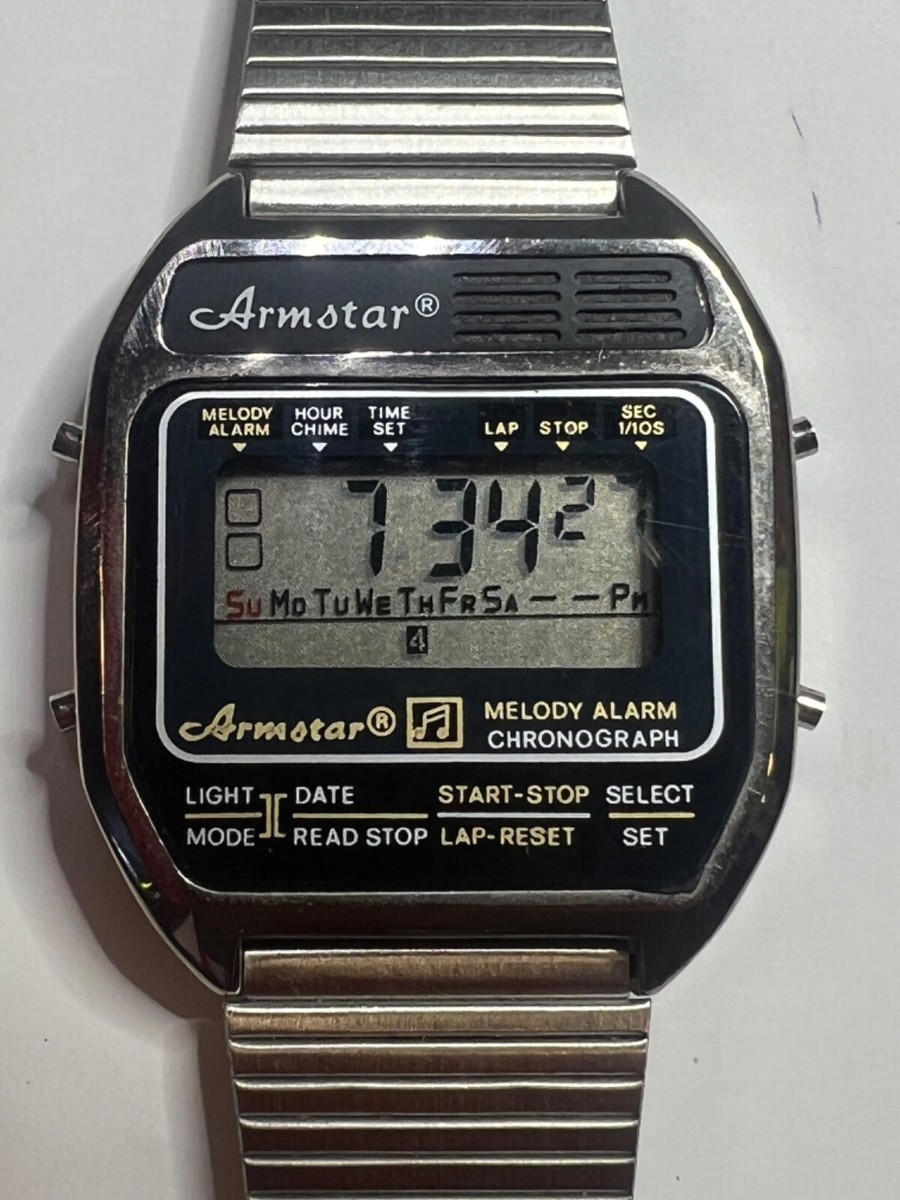 Very Rare Vintage Armstar Digital Watch 70s 80s Melody alarm Very Rare Vintage Armstar Digital Watch 70s 80s Melody alarm