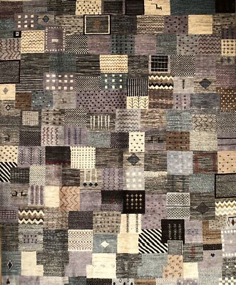 Hand-knotted Rug (Carpet) 8X9'8, Gabeh mint condition