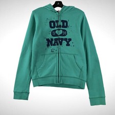 Old Navy Girls Teal Zippered Hoodie Sz XL