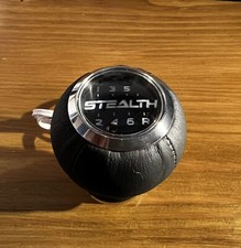 Dodge Stealth Illuminated Amber 6 Spd Leather Shift Knob.